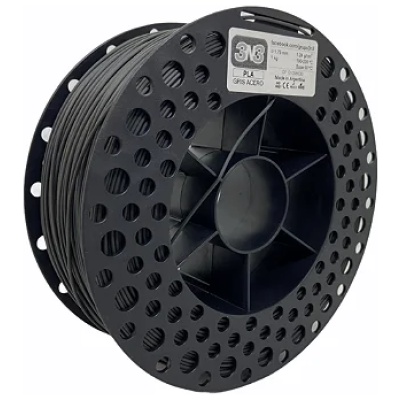 Filamento PLA 3N3 1.75mm 1KG Cinza Escuro