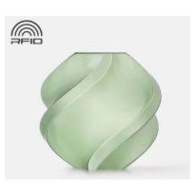 Filamento PETG Bambulab TRANSLUCIDO c/ carretel reut 1.75 1Kg Verde Oliva