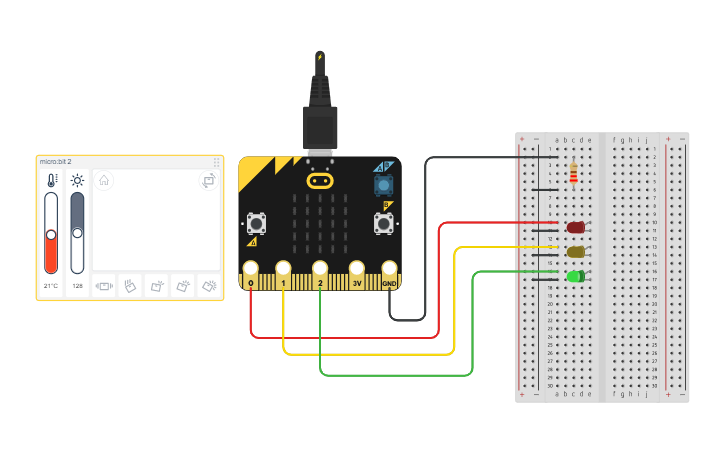 programa microbit leds