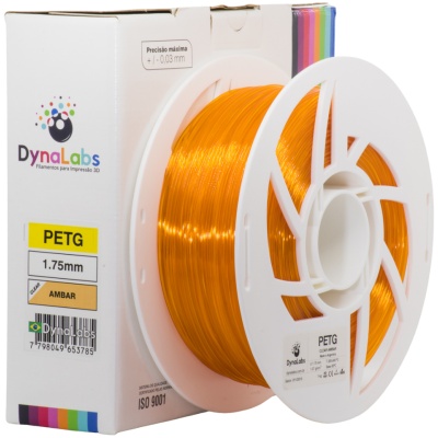 Filamento PETG DynaLabs 1.75mm 1Kg Âmbar Clear